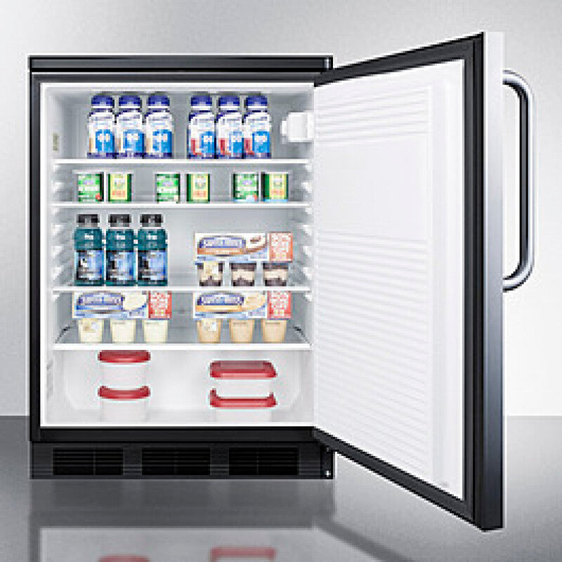 24" Wide All-refrigerator - (FF7LBLKSSTB)
