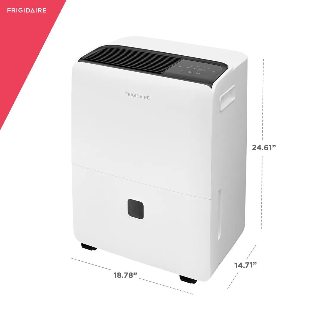 Frigidaire High Humidity 60-Pint Capacity Dehumidifier, for Large Rooms &amp; Basements, White