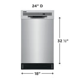 Frigidaire 18" Built-In Dishwasher - (FFBD1831UB) - FRIGIDAIRE