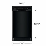 Frigidaire 18" Built-In Dishwasher - (FFBD1831UB) - FRIGIDAIRE