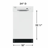 Frigidaire 18" Built-In Dishwasher - (FFBD1831UW) - FRIGIDAIRE