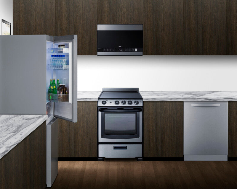 24" Wide Bottom Mount Refrigerator-Freezer - (FFBF124SS)