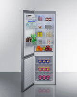 FFBF124SSLHD- Summit 24 Inch Counter-Depth Bottom Freezer Refrigerator with 11.7 cu. ft. - (FFBF124SSLHD)