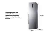 24" Wide Bottom Freezer Refrigerator With Icemaker - (FFBF181ES2IM) - SUMMIT