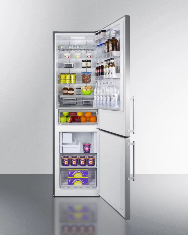 24" Wide Bottom Freezer Refrigerator With Icemaker - (FFBF181ES2IM) - SUMMIT