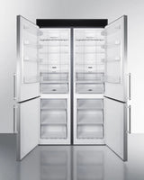 48" Wide Bottom Freezer Refrigerator Set - (FFBF181ES2KIT48) - SUMMIT