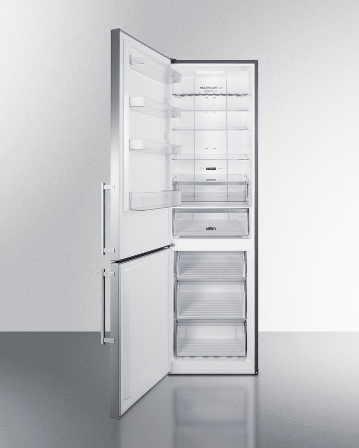 24" Wide Bottom Freezer Refrigerator - (FFBF181ES2LHD) - SUMMIT
