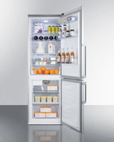 24" Wide Bottom Freezer Refrigerator With Icemaker - (FFBF247SSIM) - SUMMIT