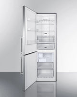 24" Wide Bottom Freezer Refrigerator With Icemaker - (FFBF249SS2IMLHD) - SUMMIT