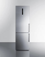 24" Wide Bottom Freezer Refrigerator - (FFBF249SS2LHD) - SUMMIT