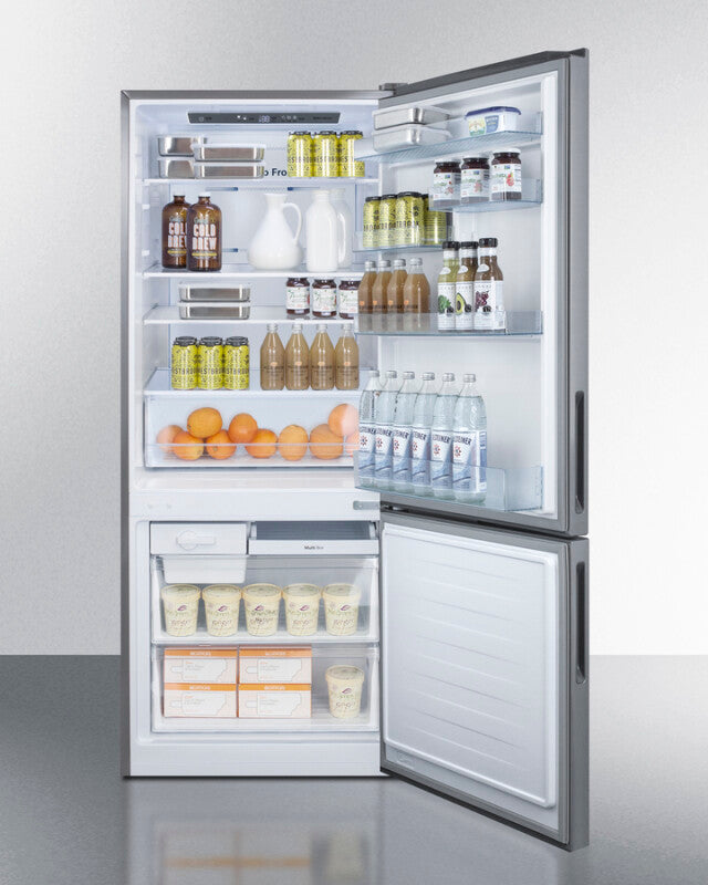 28" Wide Bottom Freezer Refrigerator - (FFBF279SSX) - SUMMIT
