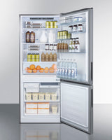 28" Wide Bottom Freezer Refrigerator - (FFBF279SSX) - SUMMIT