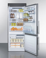 28" Wide Bottom Freezer Refrigerator - (FFBF279SSXH72) - SUMMIT