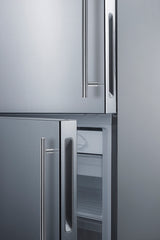 28" Wide Bottom Freezer Refrigerator - (FFBF279SSXH72LHD) - SUMMIT