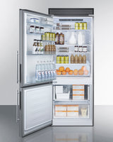 28" Wide Bottom Freezer Refrigerator - (FFBF279SSXIMH72LHD) - SUMMIT