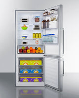 28" Wide Bottom Freezer Refrigerator - (FFBF283SS) - SUMMIT