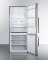 28" Wide Bottom Freezer Refrigerator - (FFBF283SS) - SUMMIT