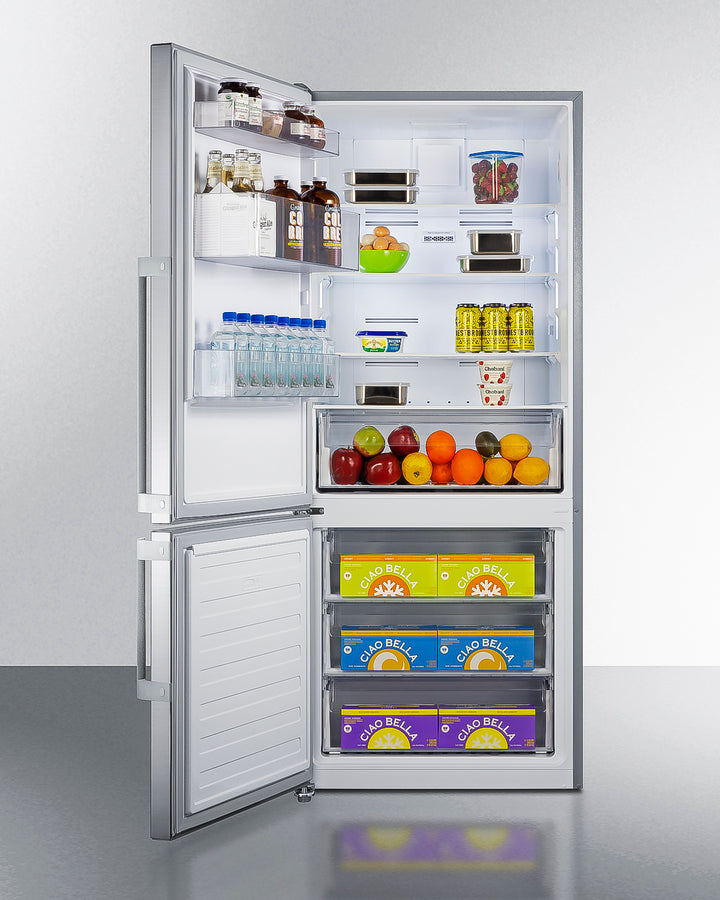 28" Wide Bottom Freezer Refrigerator - (FFBF283SSLHD) - SUMMIT