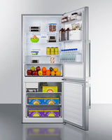 28" Wide Bottom Freezer Refrigerator - (FFBF284SSIM) - SUMMIT
