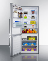 28" Wide Bottom Freezer Refrigerator - (FFBF284SSIMLHD) - SUMMIT