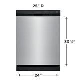 Frigidaire 24" Built-In Dishwasher - (FFCD2413UB) - FRIGIDAIRE