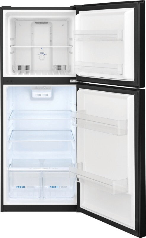 Frigidaire 10.1 Cu. Ft. Top Freezer Apartment-Size Refrigerator - (FFET1022UB) - FRIGIDAIRE
