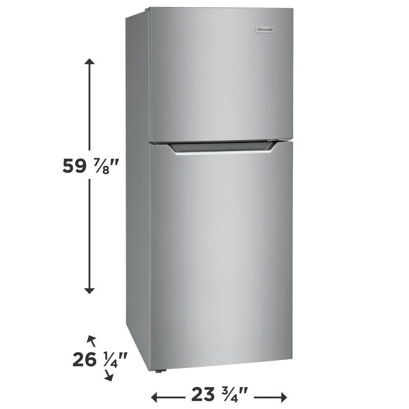 Frigidaire 10.1 Cu. Ft. Top Freezer Apartment-Size Refrigerator - (FFET1022UV) - FRIGIDAIRE