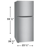 Frigidaire 10.1 Cu. Ft. Top Freezer Apartment-Size Refrigerator - (FFET1022UV) - FRIGIDAIRE