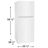 Frigidaire 10.1 Cu. Ft. Top Freezer Apartment-Size Refrigerator - (FFET1022UW) - FRIGIDAIRE