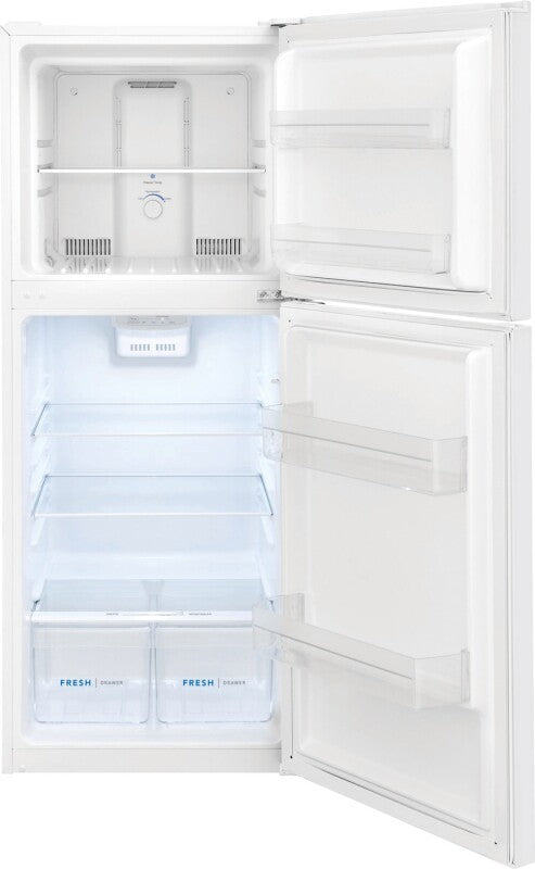 Frigidaire 10.1 Cu. Ft. Top Freezer Apartment-Size Refrigerator - (FFET1022UW) - FRIGIDAIRE