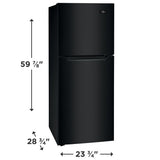 Frigidaire 11.6 Cu. Ft. Top Freezer Apartment-Size Refrigerator - (FFET1222UB) - FRIGIDAIRE