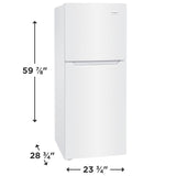 Frigidaire 11.6 Cu. Ft. Top Freezer Apartment-Size Refrigerator - (FFET1222UW) - FRIGIDAIRE