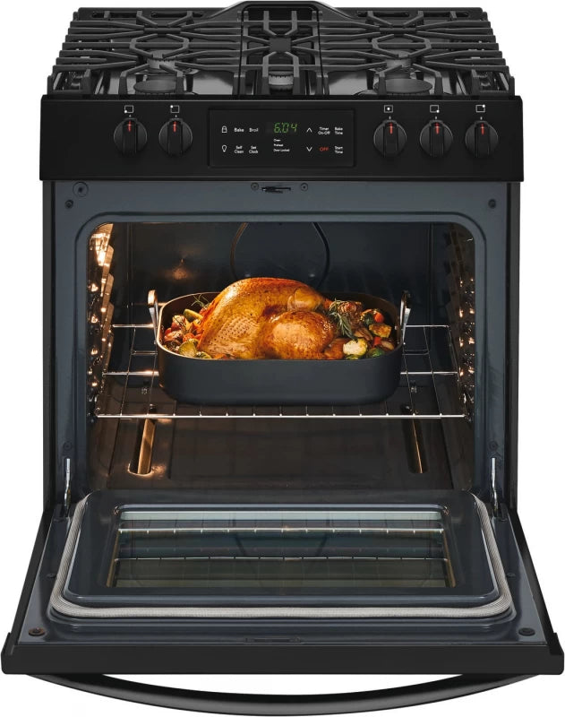 Frigidaire 30" Front Control Freestanding Gas Range - (FFGH3054UB) - FRIGIDAIRE