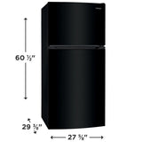 Frigidaire 13.9 Cu. Ft. Top Freezer Refrigerator - (FFHT1425VB) - FRIGIDAIRE
