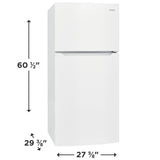 Frigidaire 13.9 Cu. Ft. Top Freezer Refrigerator - (FFHT1425VW) - FRIGIDAIRE