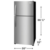 Frigidaire 20.0 Cu. Ft. Top Freezer Refrigerator - (FFHT2022AS) - FRIGIDAIRE