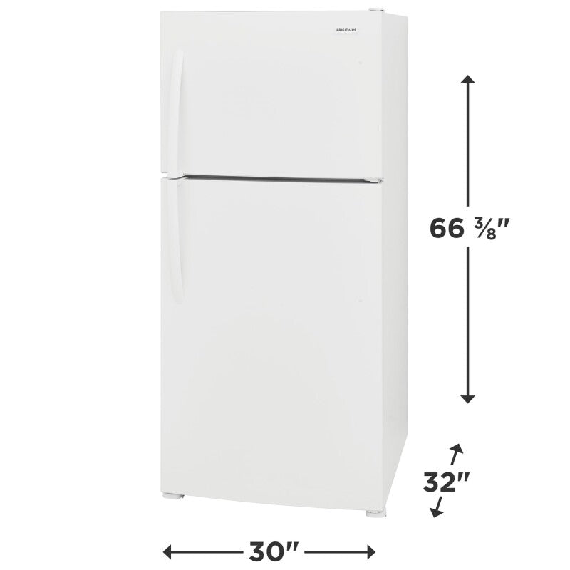 Frigidaire 20.0 Cu. Ft. Top Freezer Refrigerator - (FFHT2022AW) - FRIGIDAIRE