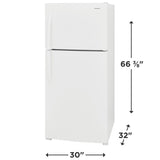 Frigidaire 20.0 Cu. Ft. Top Freezer Refrigerator - (FFHT2022AW) - FRIGIDAIRE