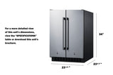 24" Wide Built-in Refrigerator-freezer - (FFRF24SS)