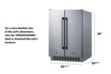 24" Wide Built-in Refrigerator-freezer - (FFRF24SSCSS)