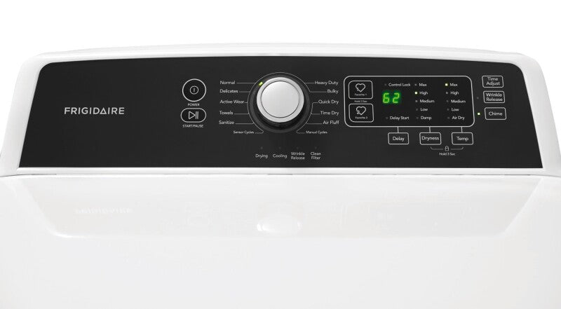 Frigidaire 6.7 Cu. Ft. Free Standing Gas Dryer - (FFRG4120SW) - FRIGIDAIRE