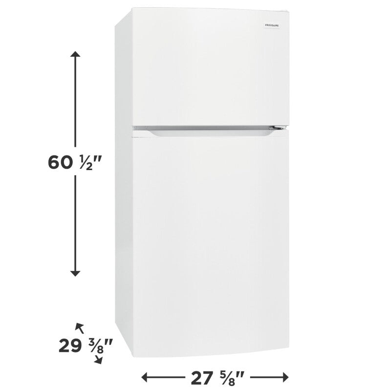 Frigidaire 14 Cu. Ft. Top Freezer Refrigerator - (FFTR1425VW) - FRIGIDAIRE