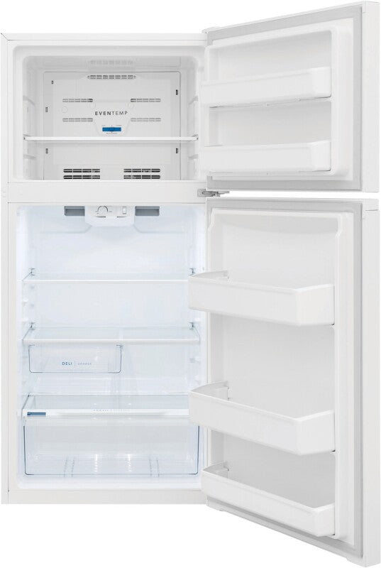 Frigidaire 14 Cu. Ft. Top Freezer Refrigerator - (FFTR1425VW) - FRIGIDAIRE