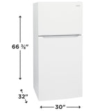 Frigidaire 20.0 Cu. Ft. Top Freezer Refrigerator - (FFTR2045VW) - FRIGIDAIRE