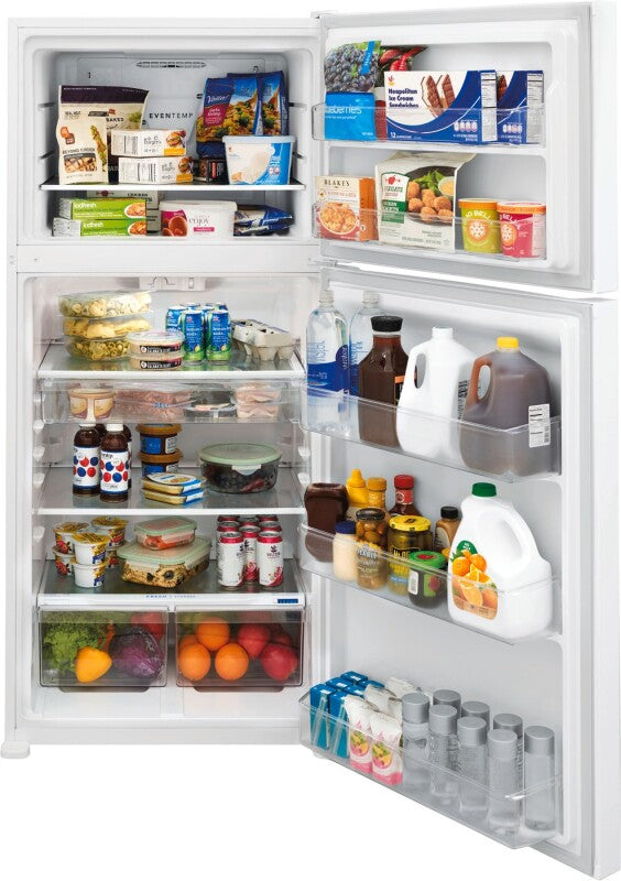 Frigidaire 20.0 Cu. Ft. Top Freezer Refrigerator - (FFTR2045VW) - FRIGIDAIRE