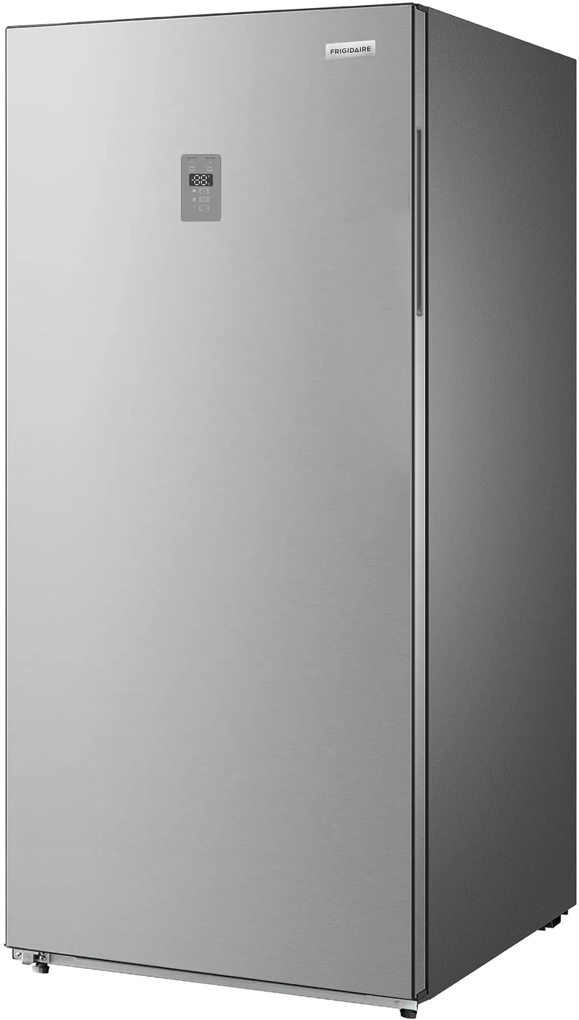 Frigidaire 15 Cu. Ft. Garage-Ready Upright Convertible Freezer / Refrigerator, Fingerprint-Resistant Stainless Steel Look