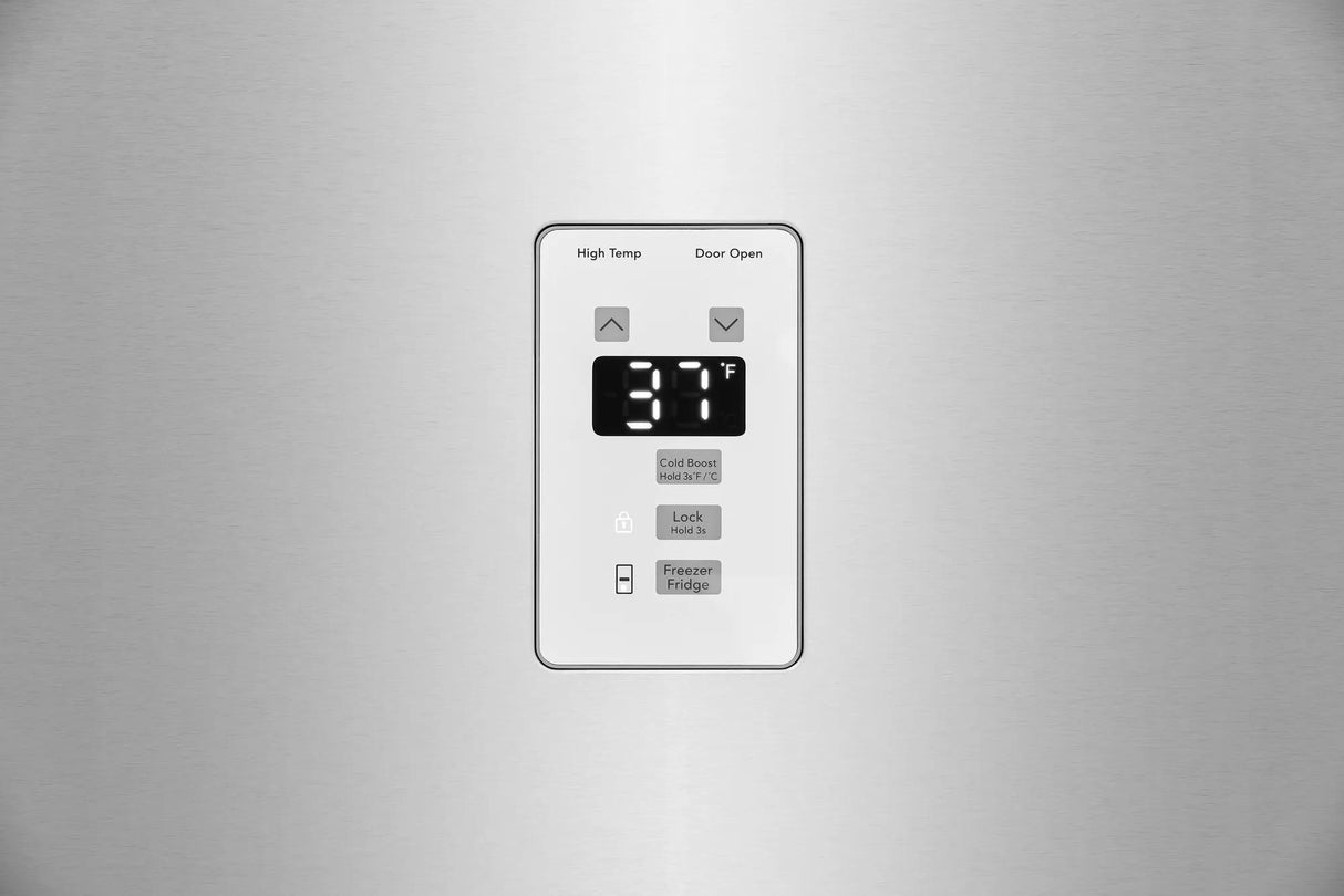 Frigidaire 18 Cu. Ft. Garage-Ready Upright Convertible Freezer / Refrigerator, Fingerprint-Resistant Stainless Steel Look
