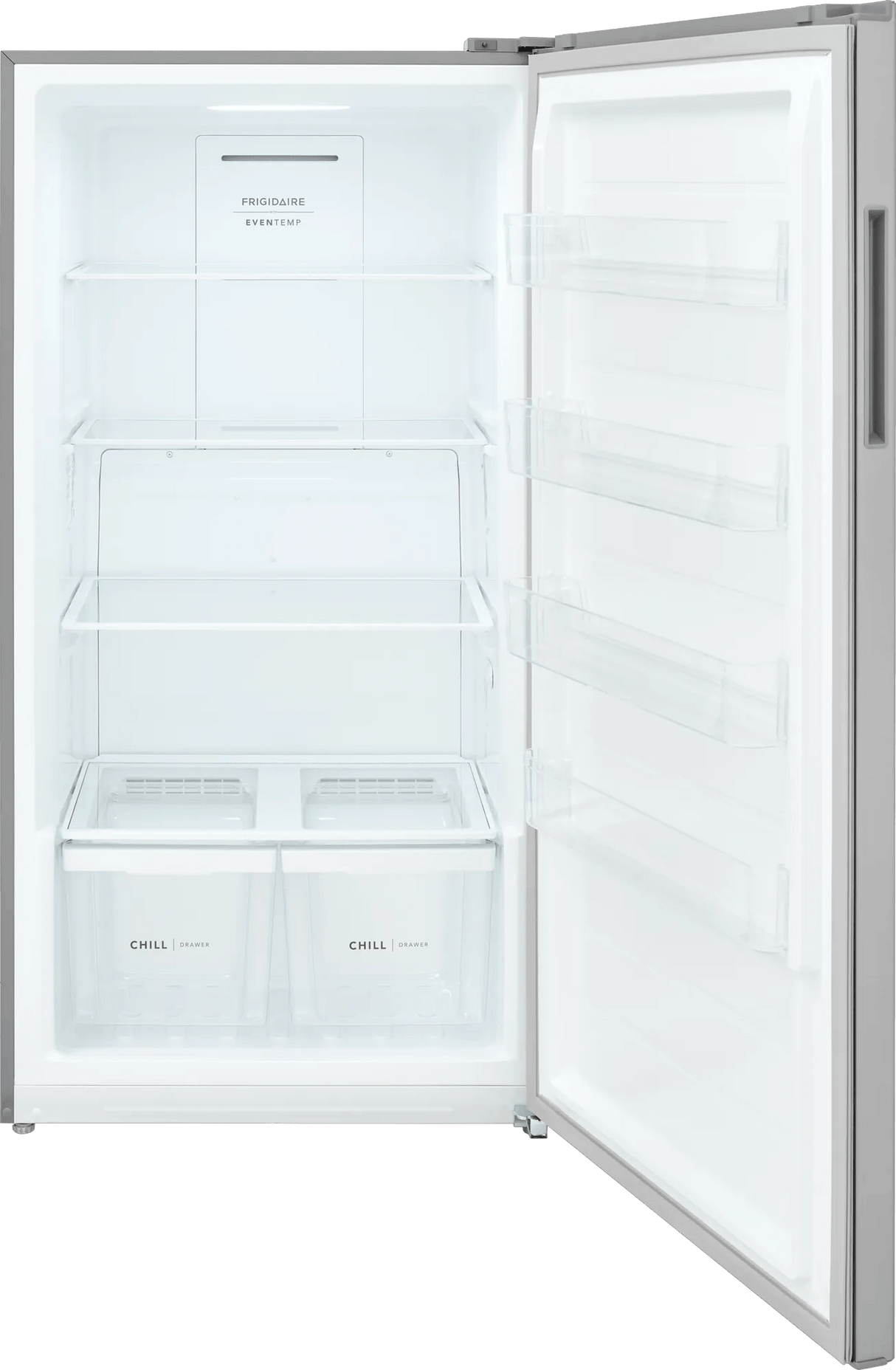 Frigidaire 18 Cu. Ft. Garage-Ready Upright Convertible Freezer / Refrigerator, Fingerprint-Resistant Stainless Steel Look