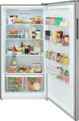 Frigidaire 18 Cu. Ft. Garage-Ready Upright Convertible Freezer / Refrigerator, Fingerprint-Resistant Stainless Steel Look