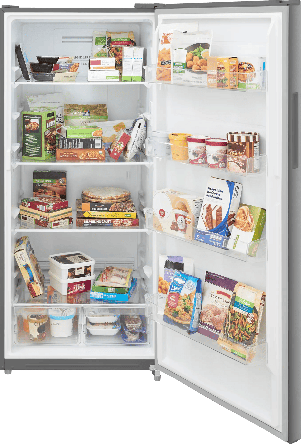 FFUV2126AV open with food storage